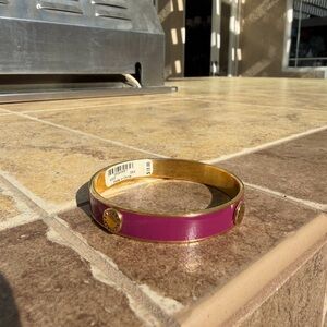 New Victoria’s Secret Gold and Magenta Bangle Bracelet